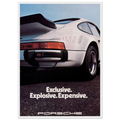 Porsche - Exclusive, Explosive, Expensive Vintage Poster