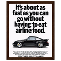 Porsche 911 Vintage Poster - Airline Food
