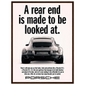 Porsche 911 Vintage Poster - Rear End
