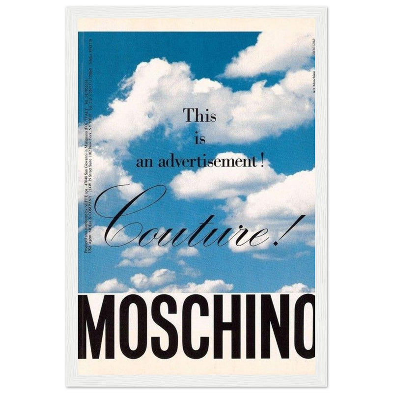 Moschino Vintage Poster Ad