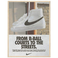 Nike Court to the streets Vintage Poster Ad