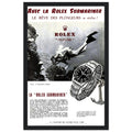 Avec La Rolex Submariner Vintage Poster Ad