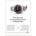 Rolex GMT Master Travel Vintage Poster Ad
