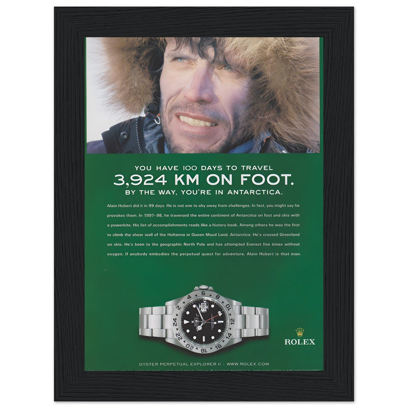 Rolex Explorer Vintage Poster Ad