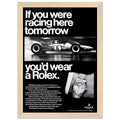 Rolex Racing Vintage Poster Ad