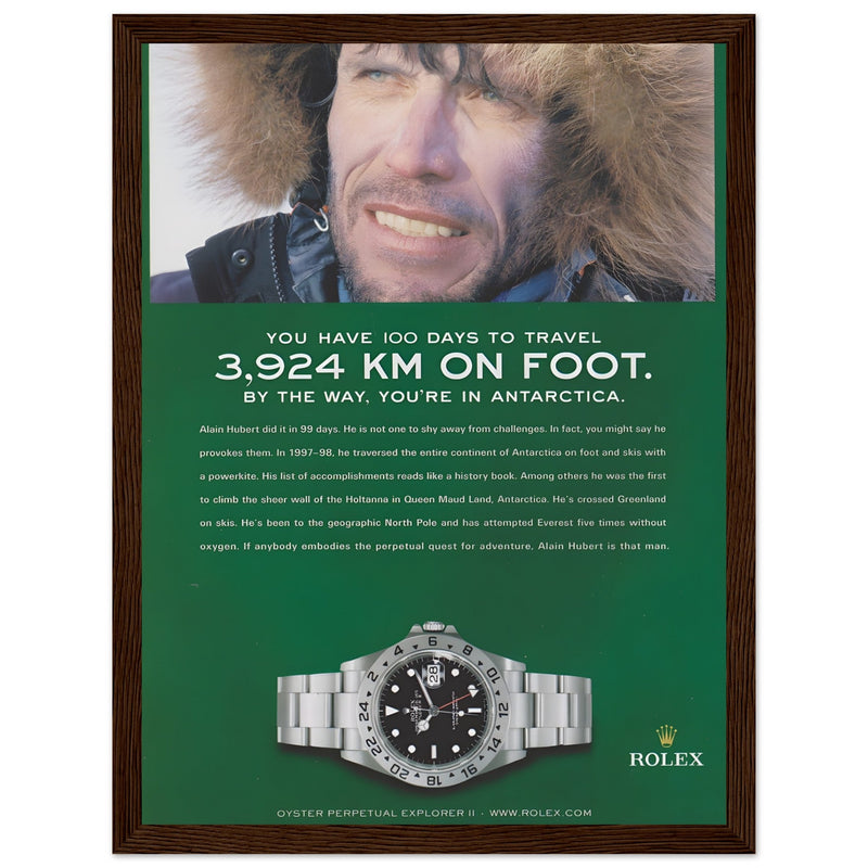 Rolex Explorer Vintage Poster Ad