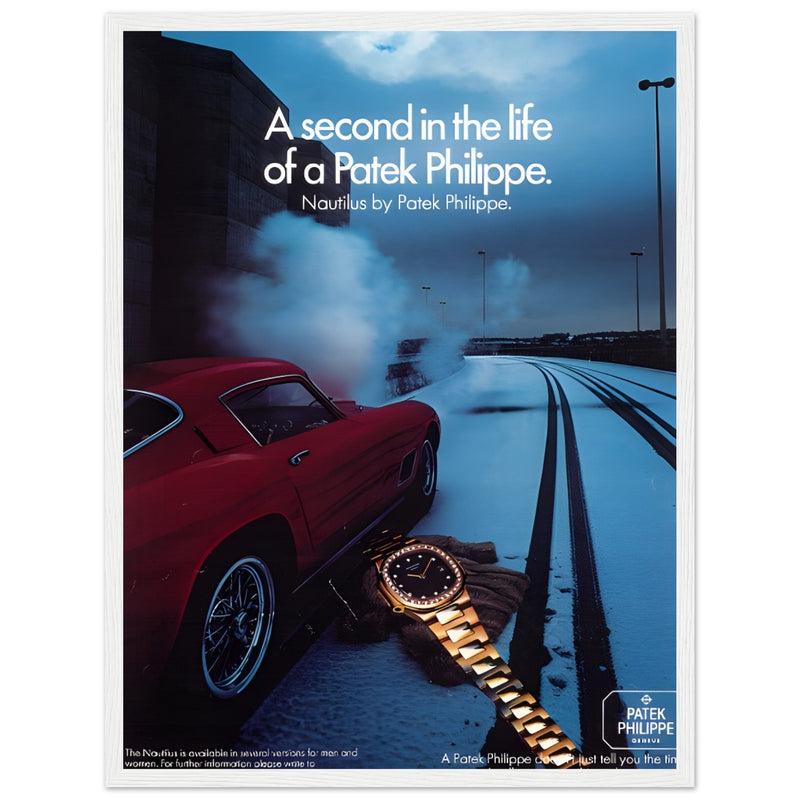 Patek Philippe A Second In the Life Vintage Poster Ad