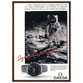 Omega Moon Vintage Poster Ad