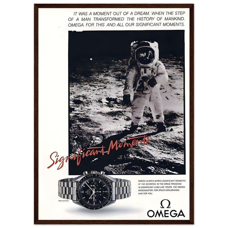 Omega Moon Vintage Poster Ad