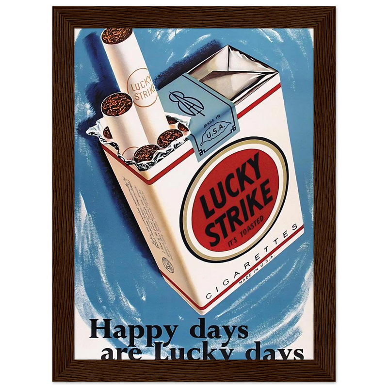 Lucky Strike Vintage Poster - Happy Days