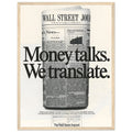 Wall Street Journal 1988 Vintage Poster Ad