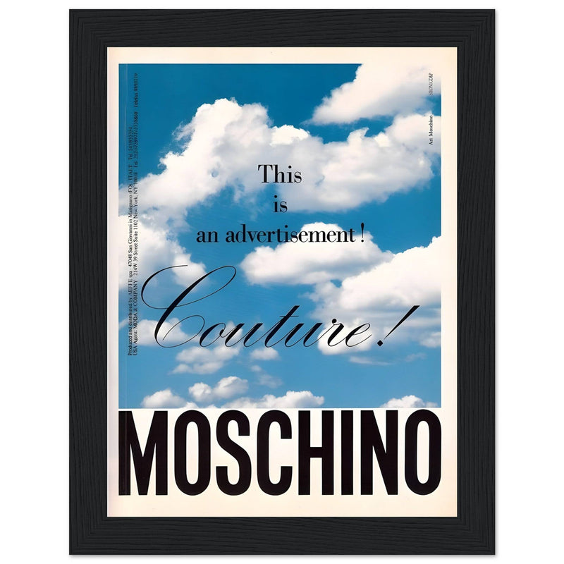 Moschino Vintage Poster Ad