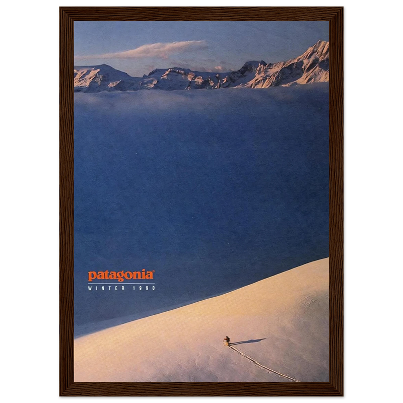 Patagonia Vintage Poster Ad - Winter 1990