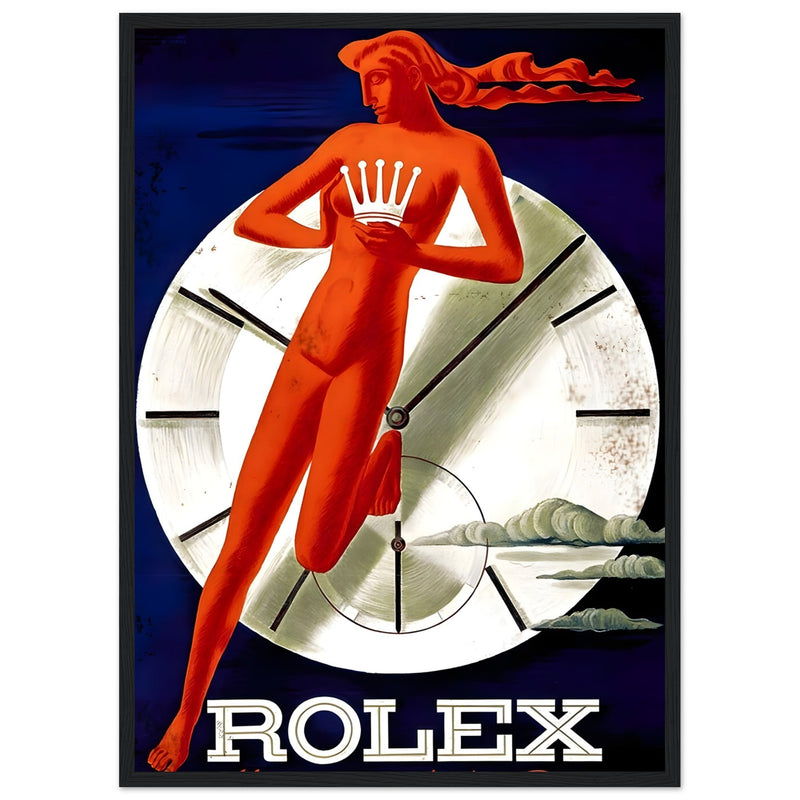 Rolex Clock Vintage Poster Ad