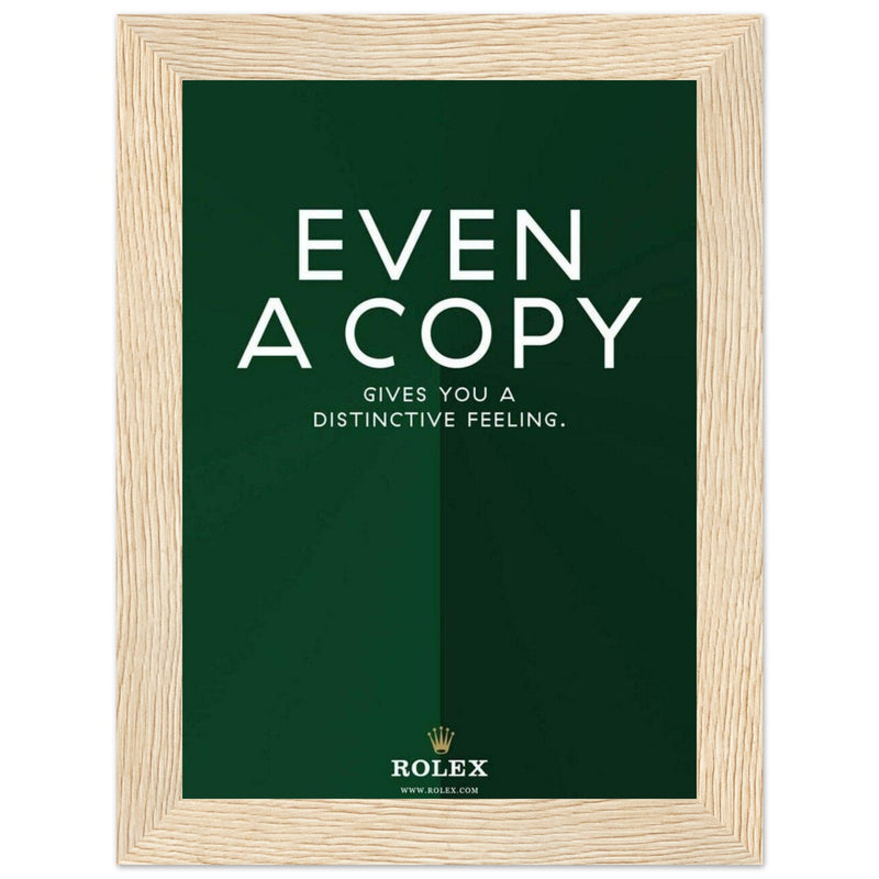 Rolex Distinctive Feeling Vintage Poster Ad