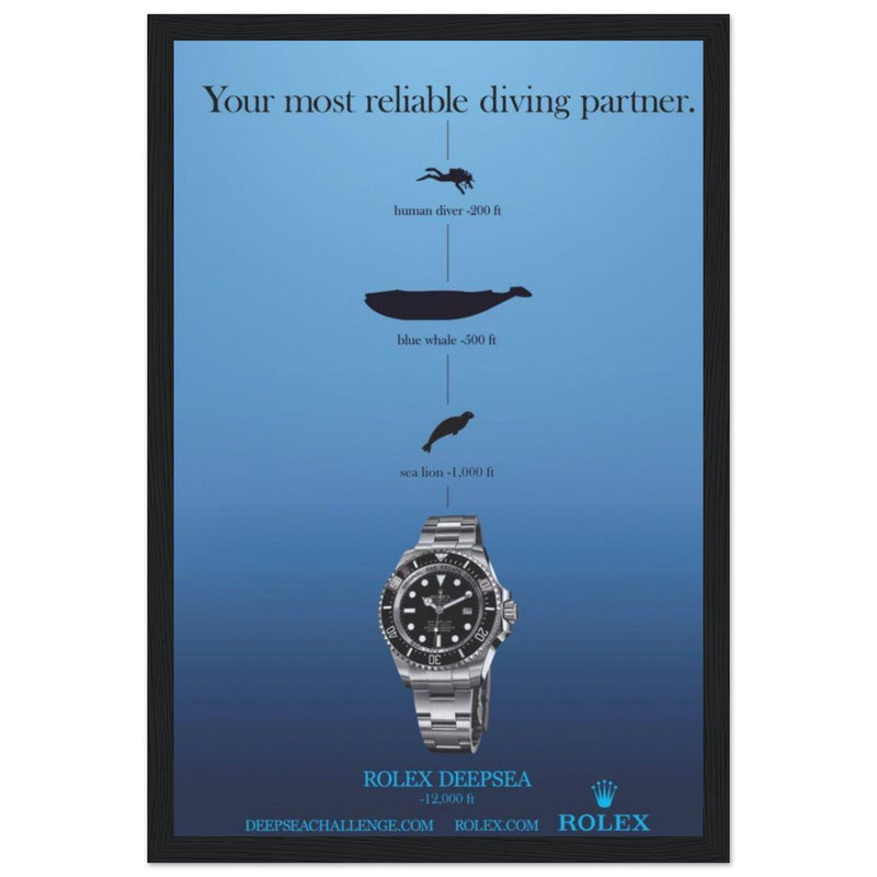 Rolex Deepsea Vintage Poster Ad