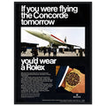Rolex Oyster Perpetual Concorde Vintage Poster Ad