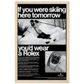 Rolex Ski Vintage Poster Ad