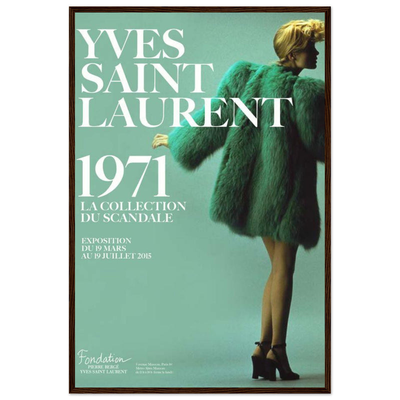 YSL 1971 Vintage Poster