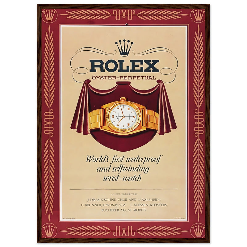Rolex Oyster-Perpetual Vintage Poster Ad
