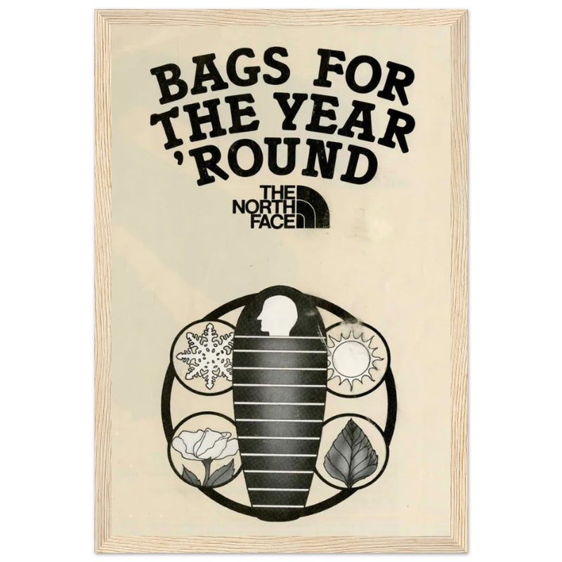 The North Face Sleeping Bags Vintage Poster