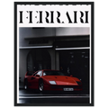Ferrari Red Vintage Poster Ad
