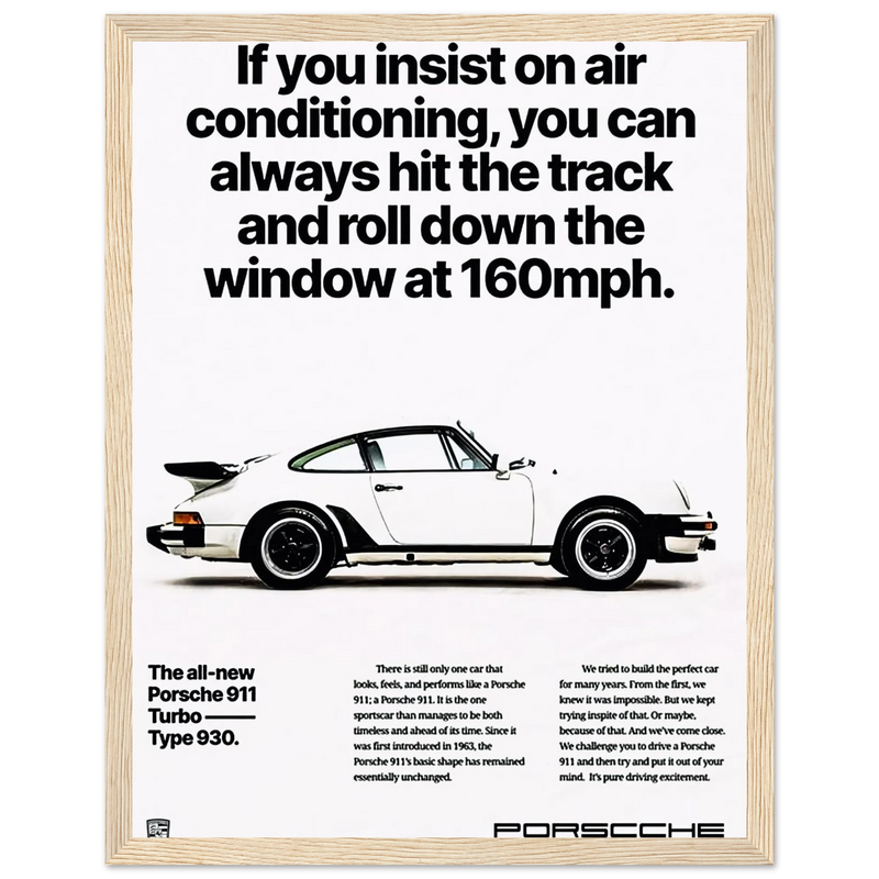 Porsche All New 911 Vintage Poster