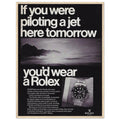 Rolex Jet Pilot Vintage Poster Ad