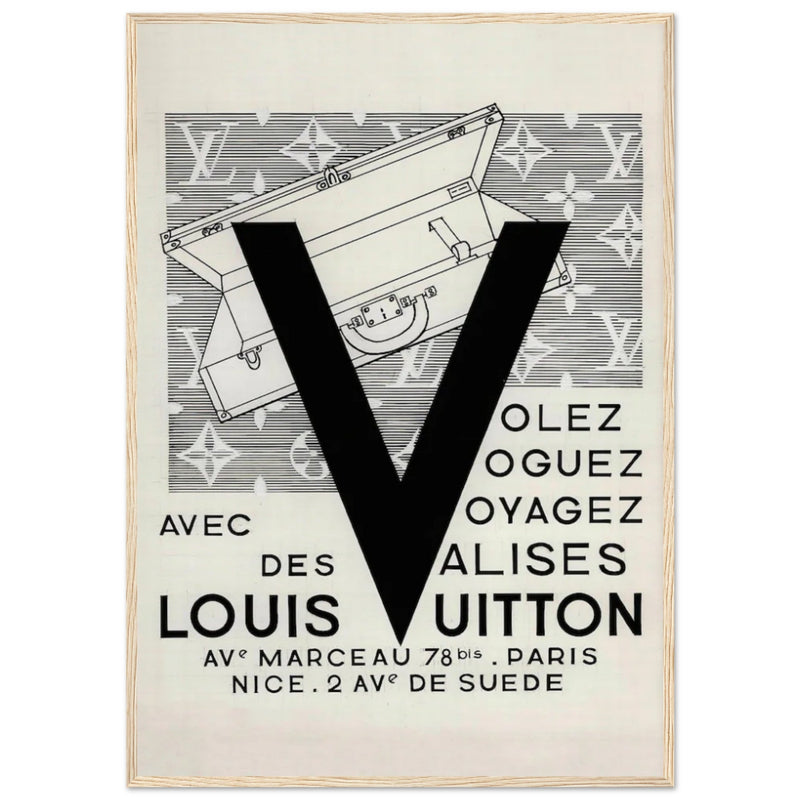Louis Vuitton Nice, Paris Vintage Poster Ad