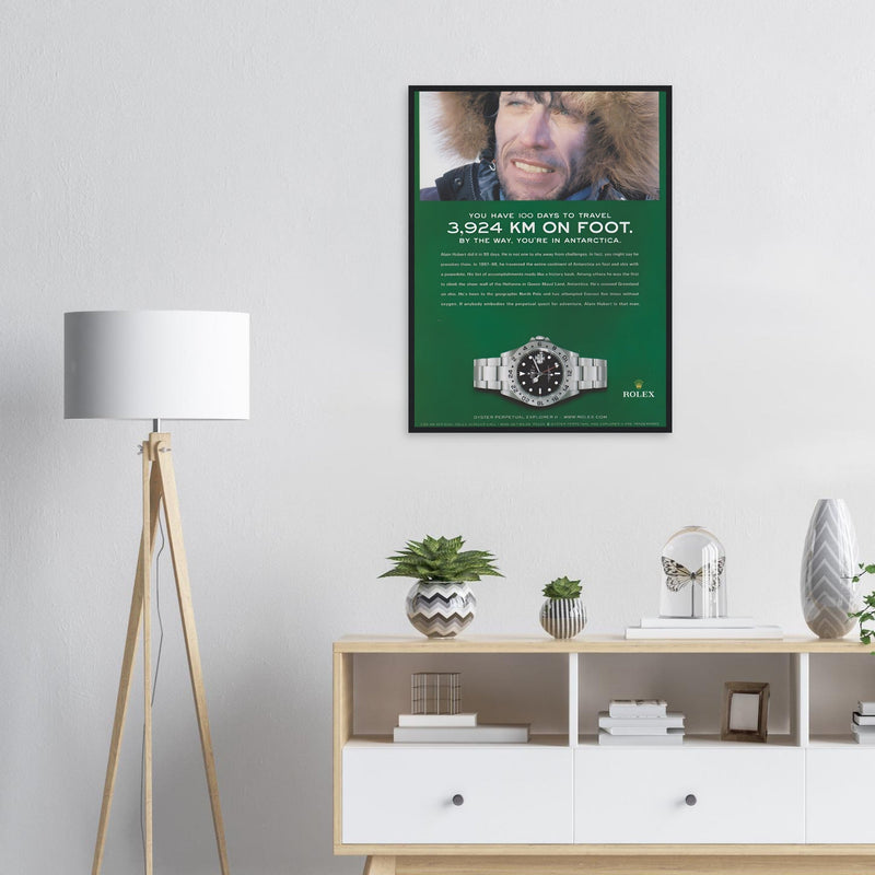 Rolex Explorer Vintage Poster Ad