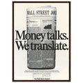 Wall Street Journal 1988 Vintage Poster Ad