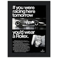 Rolex Racing Vintage Poster Ad