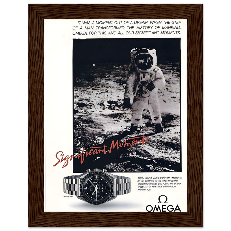 Omega Moon Vintage Poster Ad