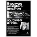 Rolex Racing Vintage Poster Ad