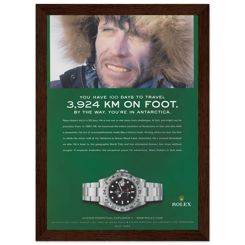 Rolex Explorer Vintage Poster Ad
