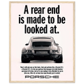 Porsche 911 Vintage Poster - Rear End