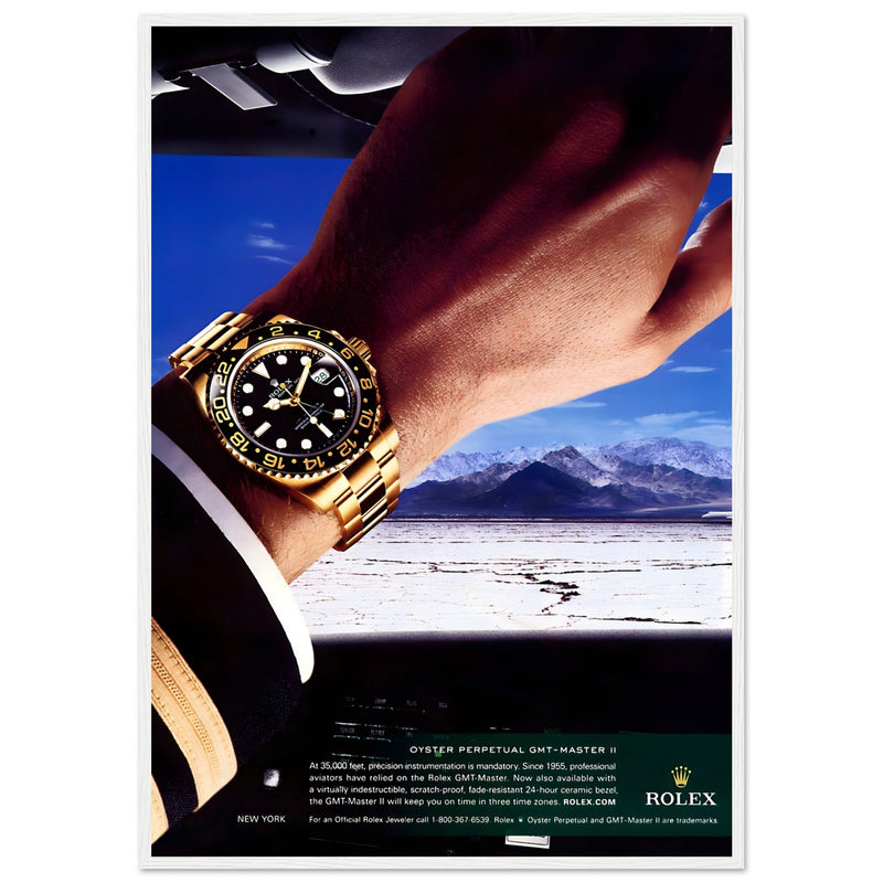 Rolex Oyster Perpetual GMT-Master II New York Pilot Vintage Poster
