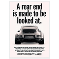 Porsche 911 Vintage Poster - Rear End