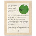 Rolex World Cup Of Golf Vintage Poster Ad