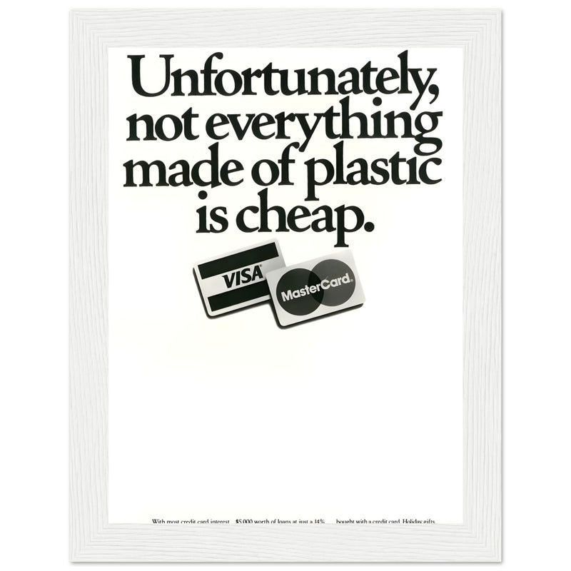 Visa Mastercard Vintage Poster