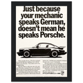 Porsche - German Speaking Vintage Poster