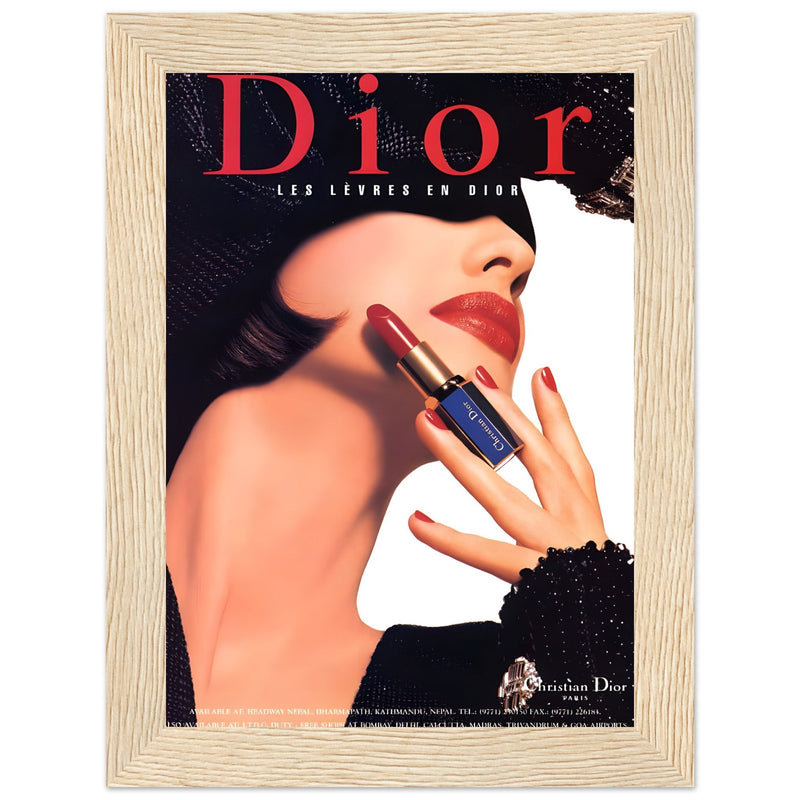 Christian Dior Woman Vintage Poster Ad