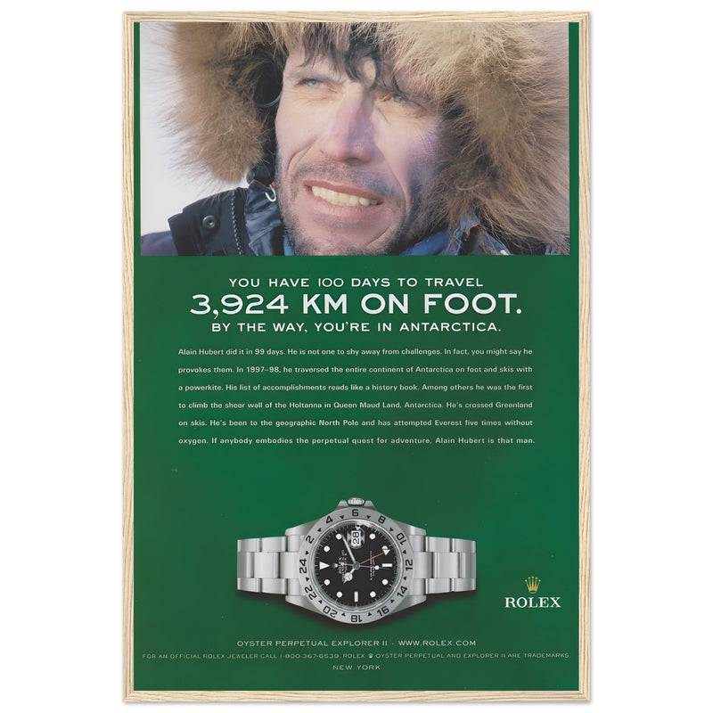 Rolex Explorer Vintage Poster Ad