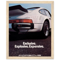 Porsche - Exclusive, Explosive, Expensive Vintage Poster