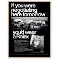 Rolex Datejust Geneva Vintage Poster Ad