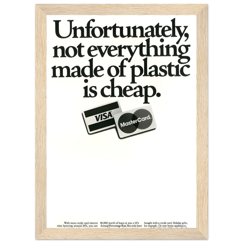 Visa Mastercard Vintage Poster