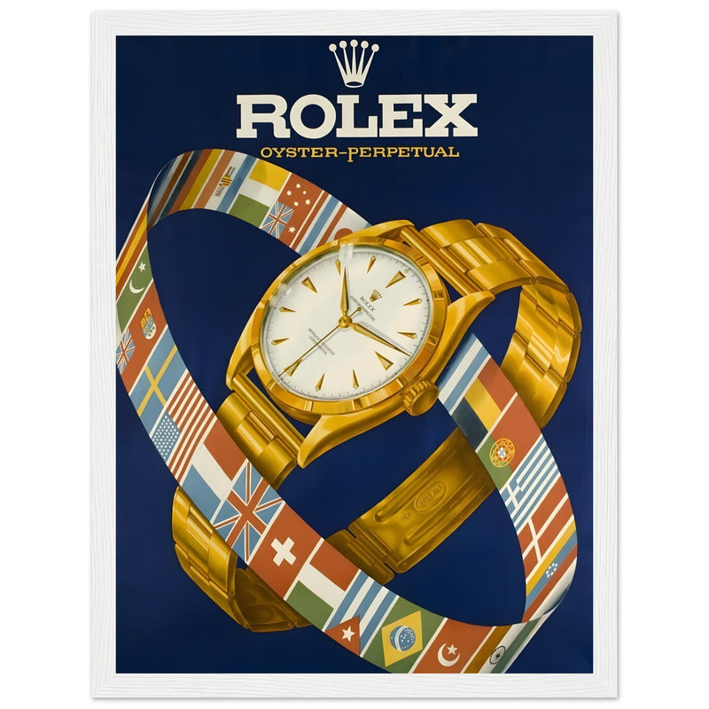 Rolex Advertising Golden Age Oyster Perpetual Vintage Poster