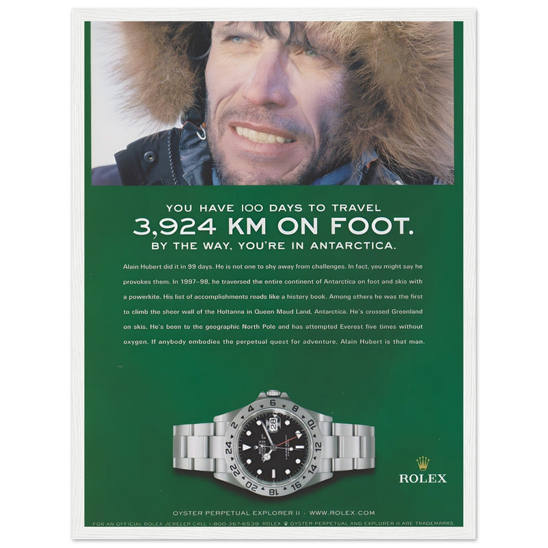 Rolex Explorer Vintage Poster Ad