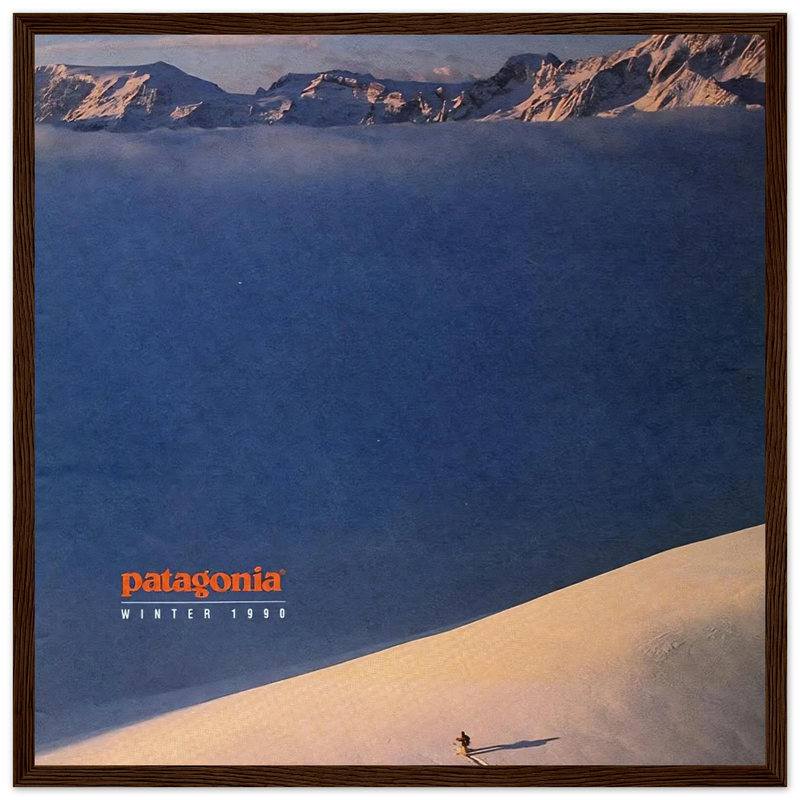Patagonia Vintage Poster Ad - Winter 1990