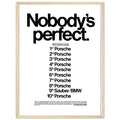 Porsche Nobody's Perfect Le Man Vintage Poster Ad